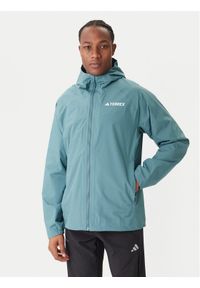 Adidas - adidas Kurtka przeciwdeszczowa Terrex Multi 2L RAIN.RDY JL9774 Zielony Regular Fit. Kolor: zielony. Materiał: syntetyk #1