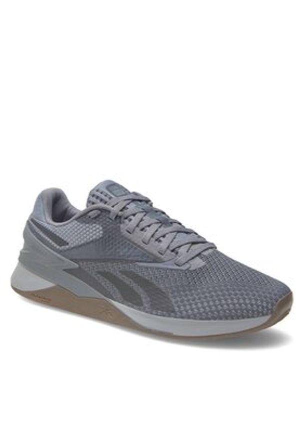 Reebok Buty na siłownię Nano X3 100033786-M Szary. Kolor: szary. Materiał: materiał. Sport: fitness
