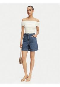 French Connection Szorty jeansowe 79FZG Niebieski Boyfriend Fit. Kolor: niebieski. Materiał: jeans #2