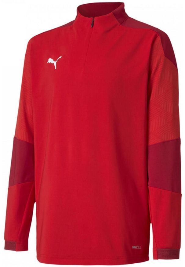 Puma Final21 Dziecięca Bluza - Oddychająca i Zrównoważona. Kolor: czerwony. Materiał: poliester