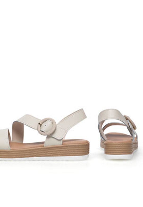 Lasocki Sandały WFA2719-3Z Beżowy. Kolor: beżowy. Materiał: skóra