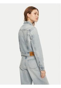 Calvin Klein Jeans Kurtka jeansowa 90's J20J224544 Niebieski Regular Fit. Kolor: niebieski. Materiał: bawełna