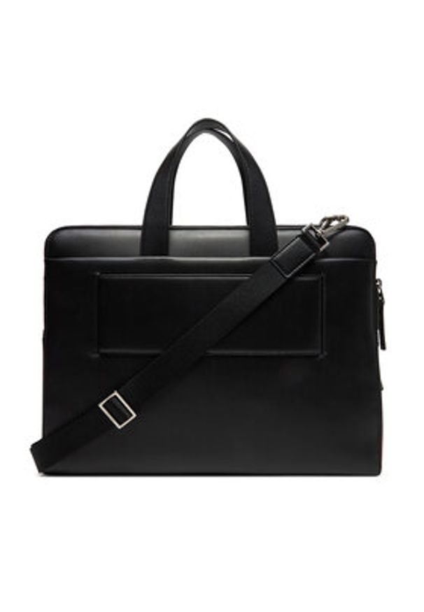 Calvin Klein Torba na laptopa Ck Sleek 2G Laptop Bag K50K512936 Czarny. Kolor: czarny. Materiał: skóra