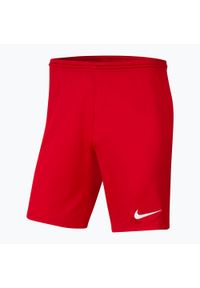 Spodenki piłkarskie dziecięce Nike Dri-Fit Park III Knit Short Jr. Kolor: czerwony