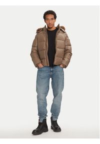 Guess Kurtka z imitacji skóry M4BL33 WGJB0 Brązowy Regular Fit. Kolor: brązowy. Materiał: syntetyk #5