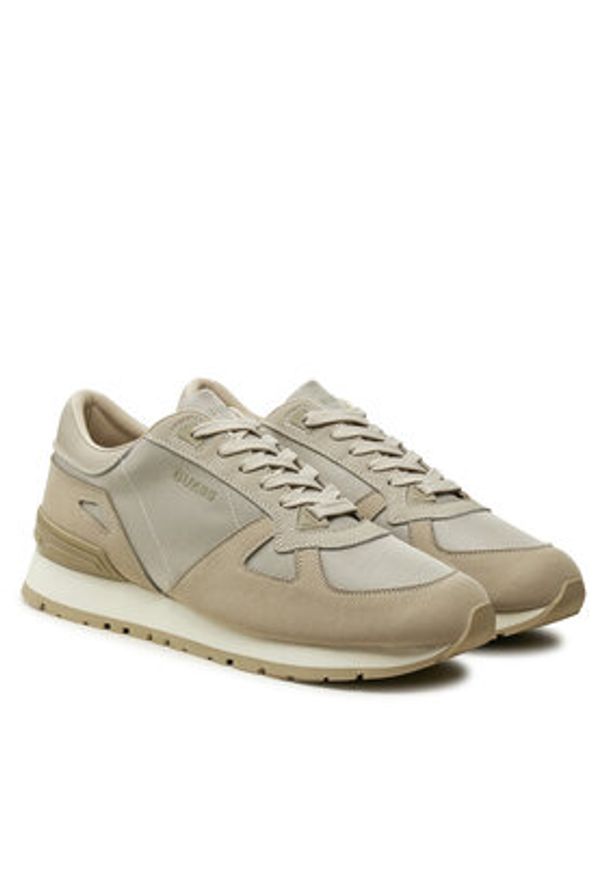 Guess Sneakersy FMPALC ESU12 Beżowy. Kolor: beżowy. Materiał: materiał