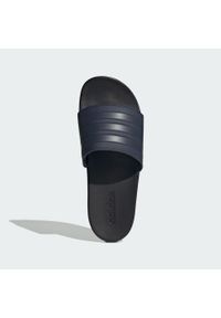 Adidas - adilette Comfort Slides. Kolor: niebieski, wielokolorowy, czarny