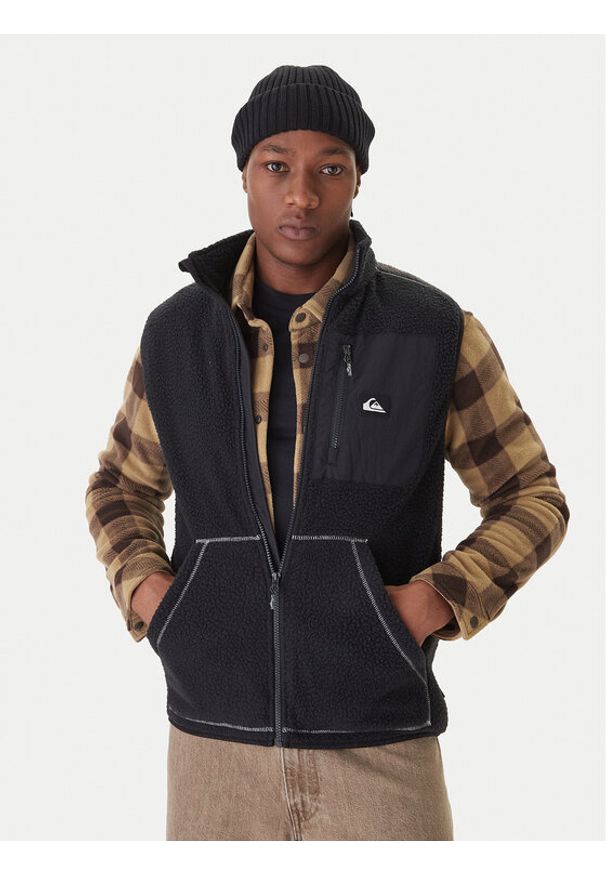 Quiksilver Kamizelka EQYPF03067 Czarny Regular Fit. Kolor: czarny. Materiał: syntetyk