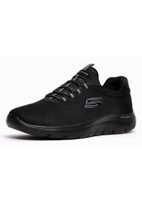 skechers - Buty na co dzień męskie SKECHERS SUMMITS wsuwane. Okazja: na co dzień. Zapięcie: bez zapięcia. Kolor: czarny