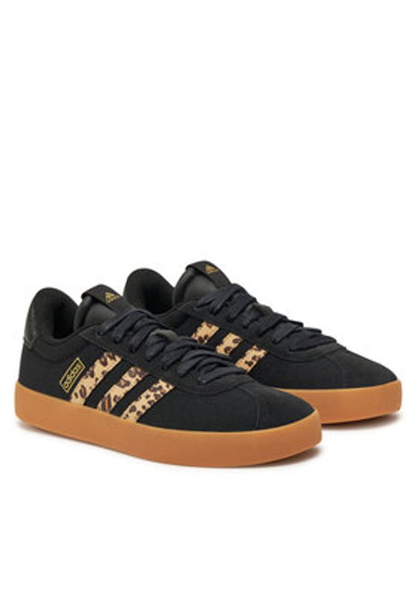 Adidas - adidas Sneakersy VL Court 3.0 JP5355 Czarny. Kolor: czarny. Materiał: materiał