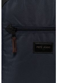 Pepe Jeans Plecak Lamber męski duży gładki. Kolor: niebieski. Wzór: gładki #4