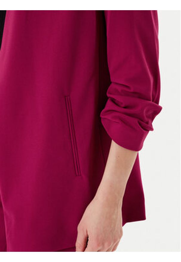 DKNY Marynarka P9RCAAWI Bordowy Regular Fit. Kolor: czerwony. Materiał: syntetyk