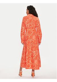 only - ONLY Sukienka koszulowa Callie 15318799 Pomarańczowy Regular Fit. Kolor: pomarańczowy. Materiał: bawełna. Typ sukienki: koszulowe #2