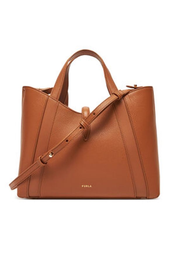 Furla Torebka Goccia S WB01789 BX3353 KH RY000 Brązowy. Kolor: brązowy. Materiał: skórzane