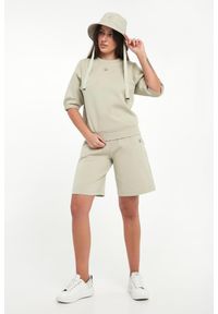Armani Exchange - Szorty damskie dresowe bermudy ARMANI EXCHANG. Materiał: dresówka #1