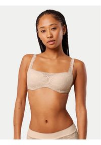 Triumph Biustonosz z fiszbiną Illusion 10219845 Beżowy. Kolor: beżowy. Materiał: syntetyk #1