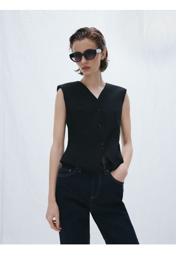 Reserved - Okulary przeciwsłoneczne - ciemnobrązowy. Kolor: brązowy