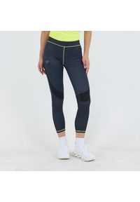 ELPLAYER - Leggins treningowe damskie WRIST. Kolor: szary, wielokolorowy, żółty. Materiał: poliester, materiał. Wzór: nadruk. Sport: fitness #1