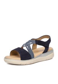 Go Soft Sandały CEO-WB-TEYLOR-07 Granatowy. Kolor: niebieski. Materiał: skóra, zamsz #7