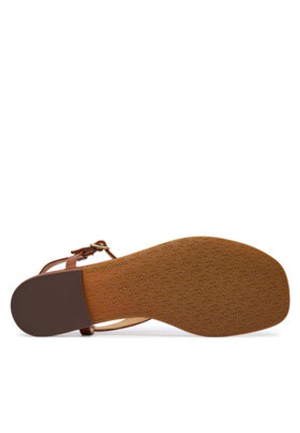 Lauren Ralph Lauren - LAUREN RALPH LAUREN Sandały 802982881001 Brązowy. Kolor: brązowy. Materiał: skóra