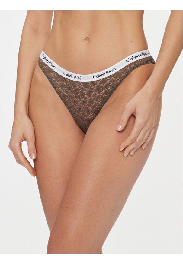 Calvin Klein Underwear Figi klasyczne 000QD3860E Brązowy. Kolor: brązowy. Materiał: syntetyk