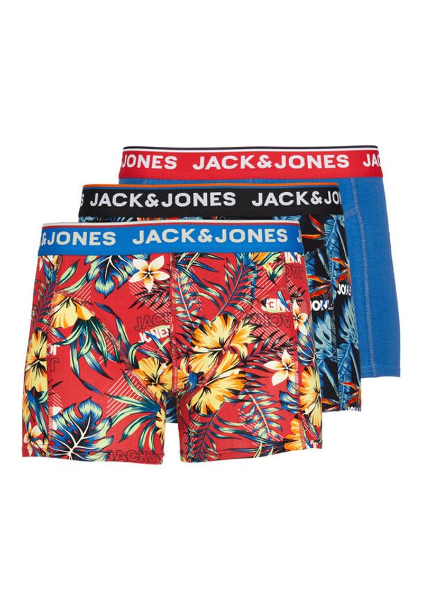 Jack & Jones - Jack&Jones Komplet 3 par bokserek Azores 12228458 Kolorowy. Materiał: bawełna. Wzór: kolorowy