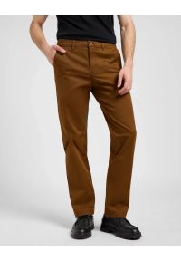 Lee - MESKIE SPODNIE LEE REGULAR CHINO QUAIL BROWN 112370608 #1