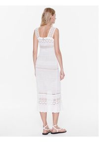 TwinSet - TWINSET Sukienka codzienna 231TP3166 Biały Regular Fit. Okazja: na co dzień. Kolor: biały. Materiał: syntetyk. Typ sukienki: proste. Styl: casual #3