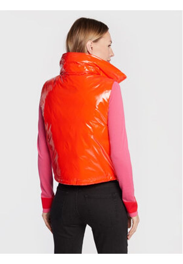 Pinko - PINKO Bezrękawnik Gracia 1G181P A00N Pomarańczowy Regular Fit. Kolor: pomarańczowy. Materiał: syntetyk. Długość rękawa: bez rękawów