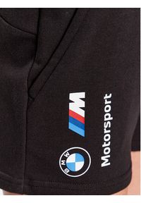 Puma Szorty sportowe BMW 538290 Czarny Regular Fit. Kolor: czarny. Materiał: bawełna