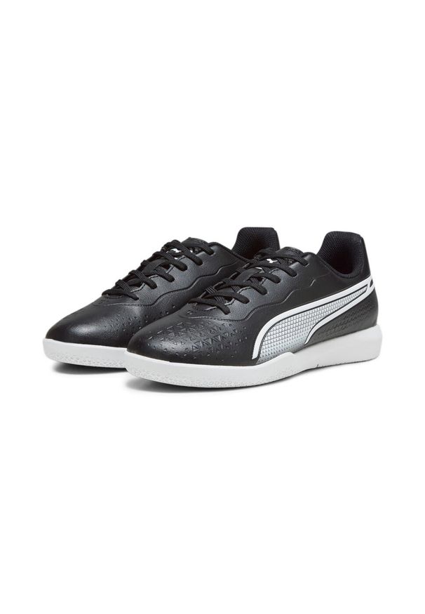 Puma - Buty piłkarskie dla dzieci PUMA King Match It Jr. Kolor: biały, czarny, wielokolorowy. Sport: piłka nożna
