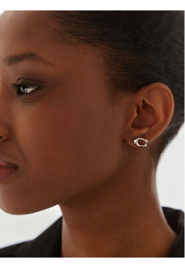 Coach Kolczyki 37369816RHO030 Srebrny. Materiał: metalowe. Kolor: srebrny