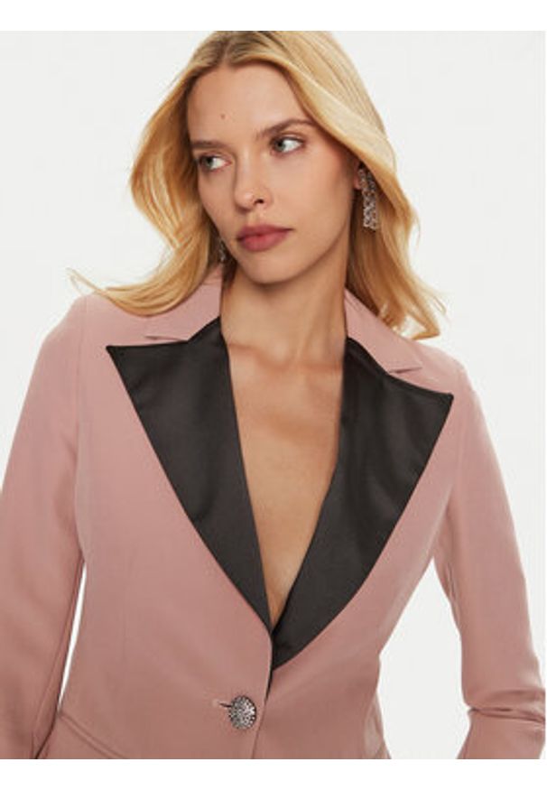 Artigli - ARTIGLI Marynarka ACGI000048 Różowy Regular Fit. Kolor: różowy. Materiał: syntetyk