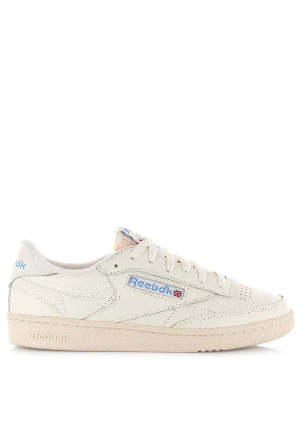 Tenisówki Reebok Model Club C 85 Vintage Kolor Biały. Zapięcie: sznurówki. Kolor: biały. Materiał: tkanina, skóra. Szerokość cholewki: normalna. Model: Reebok Club. Sport: turystyka piesza