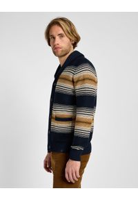 Lee - LEE MĘSKI SWETER FRONTIER CARDIGAN NAVY 112357966 LD47013678