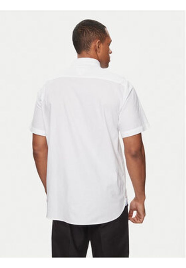 TOMMY HILFIGER - Tommy Hilfiger Koszula 1985 MW0MW33810 Biały Slim Fit. Kolor: biały. Materiał: bawełna