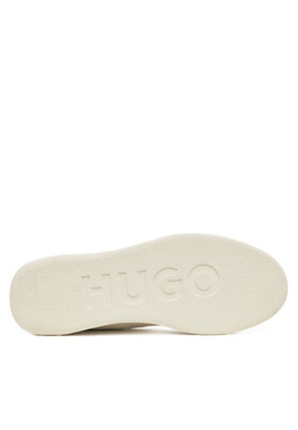 Hugo - HUGO Sneakersy Riven 50536302 Biały. Kolor: biały. Materiał: skóra