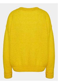 AMERICAN VINTAGE - American Vintage Sweter Vitow VITO18EE24 Żółty Regular Fit. Kolor: żółty. Materiał: wełna. Styl: vintage