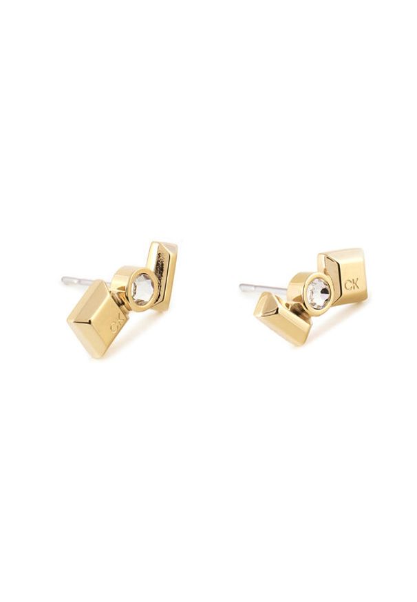 Calvin Klein Kolczyki 35000235 Złoty. Materiał: metalowe. Kolor: złoty
