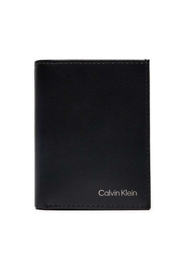 Calvin Klein Mały Portfel Męski Ck Smooth Bifold 6Cc W/Coin K50K512072 Czarny. Kolor: czarny. Materiał: skóra