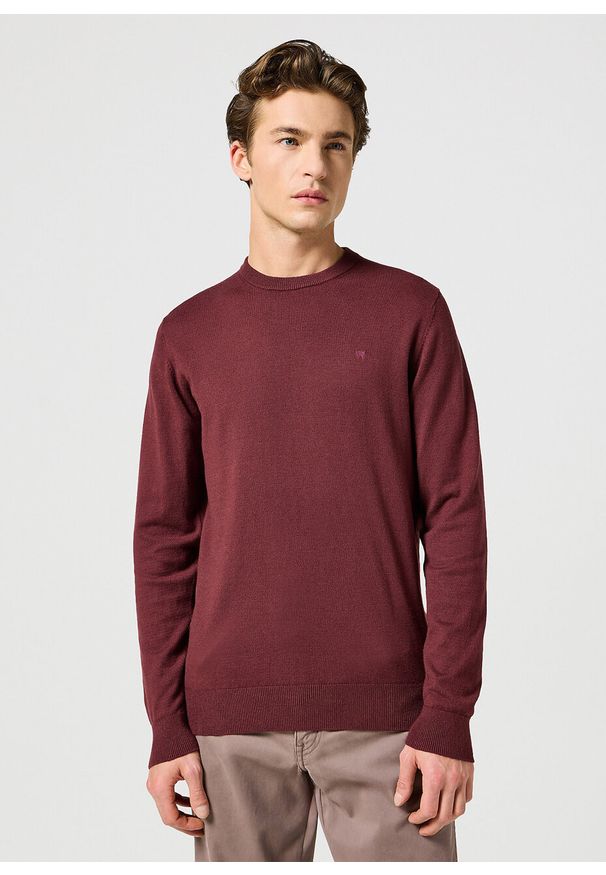 Wrangler - WRANGLER MĘSKI SWETER KNIT SWEATER DAHLIA 112357203 W8F2016299. Styl: elegancki