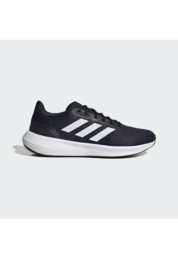 Buty do biegania dla dorosłych Adidas Runfalcon 3 Shoes. Kolor: czarny, biały, wielokolorowy. Materiał: materiał. Sport: bieganie