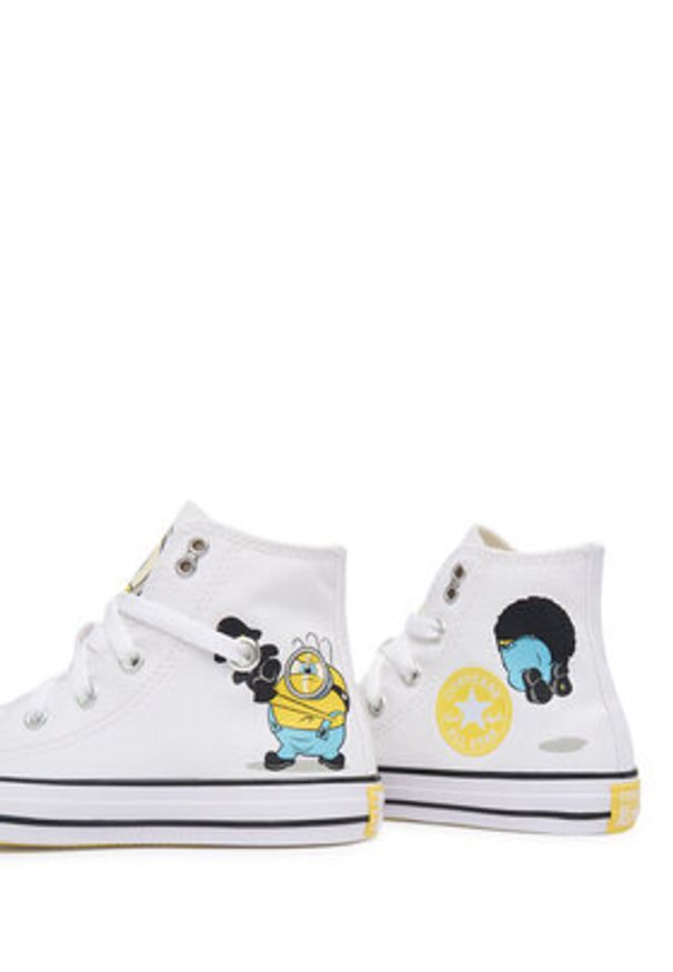 Converse Trampki Converse x Minions Chuck Taylor All Star A21405C Biały. Kolor: biały. Materiał: materiał