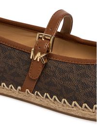 MICHAEL Michael Kors Espadryle Lynn 40R6LYFP1B Brązowy. Kolor: brązowy. Materiał: skóra #3
