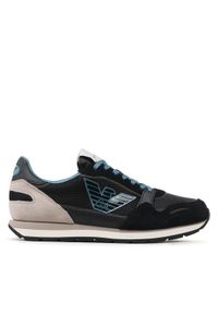 Emporio Armani Sneakersy X4X537 XN730 S432 Granatowy. Kolor: niebieski. Materiał: materiał #1