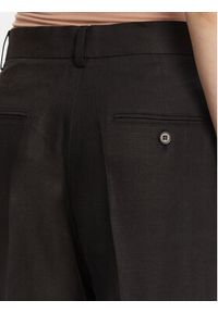 Weekend Max Mara Spodnie materiałowe Malizia 2515131052 Czarny Regular Fit. Kolor: czarny. Materiał: len #4
