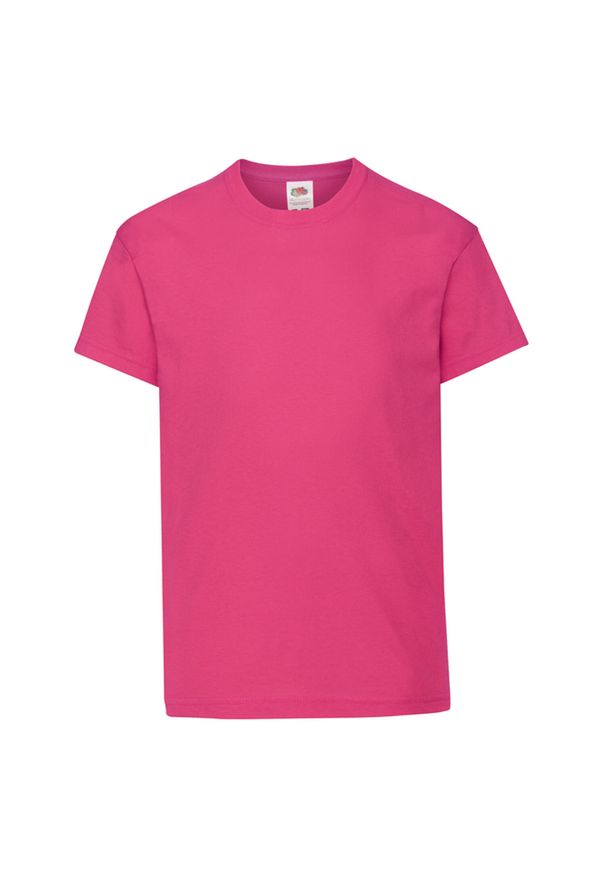 FRUIT OF THE LOOM - Oryginalna Koszulka Dla Dzieci. Kolor: różowy. Sport: turystyka piesza