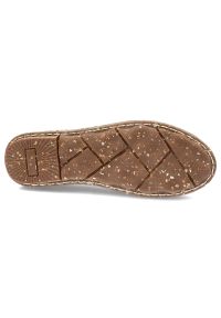 Beżowe Baleriny Ravini Stylowe Płaskie Obuwie Damskie. Kolor: beżowy. Materiał: jeans, skóra. Szerokość cholewki: normalna. Wzór: ażurowy. Sezon: lato. Styl: elegancki