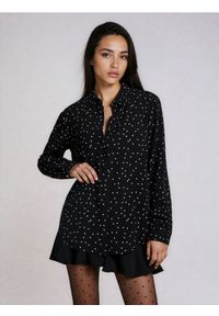 Sinsay - Koszula z długim rękawem w serca - czarny. Kolor: czarny. Długość rękawa: długi rękaw. Długość: długie #1