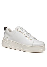 Geox Sneakersy D Spherica Ecub-2 D46WVA 00085 C1000 Biały. Kolor: biały. Materiał: skóra #3